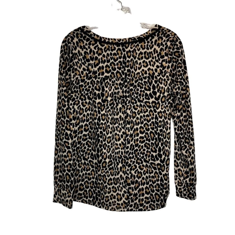 Kate Spade Leopard Animal Printed Long Sleeve Shirt Size Woman's Small - Picture 7 of 7